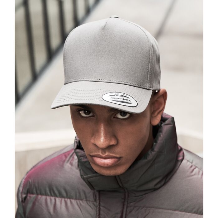 Flexfit 5 Panel Curved Classic Snapback Cap Thumbnail