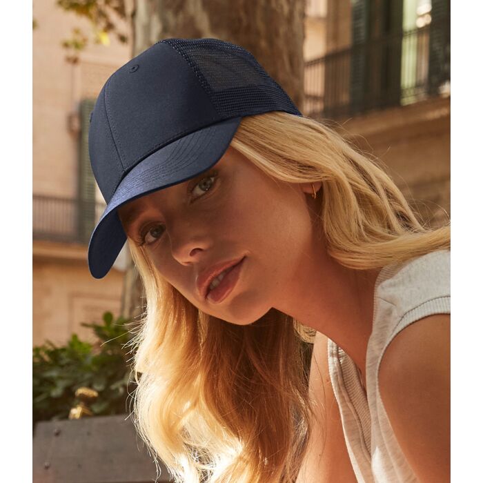 Beechfield Recycled 6 Panel Snapback Trucker Cap Thumbnail