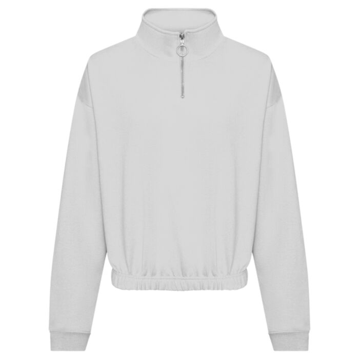AWDis Ladies Cropped 1/4 Zip Sweatshirt Thumbnail