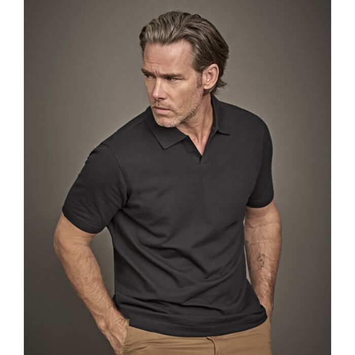 Tee Jays Luxury Stretch V Neck Polo Shirt Thumbnail