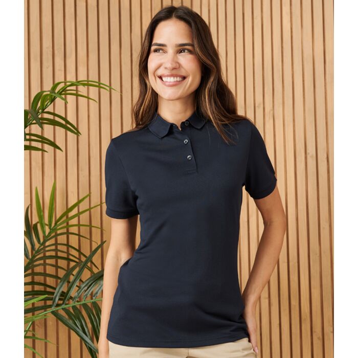 Henbury Ladies Recycled Polyester Polo Shirt Thumbnail
