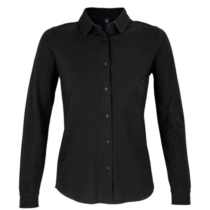 Neoblu NEOBLU Ladies Basile Organic Cotton Long Sleeve Piqué Shirt 03791 NEOBLU Ladies Basile Organic Cotton Long Sleeve Piqué Shirt Thumbnail
