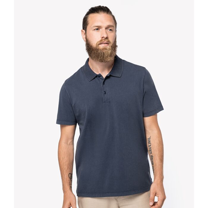 Native Spirit Washed Jersey Polo Shirt Thumbnail