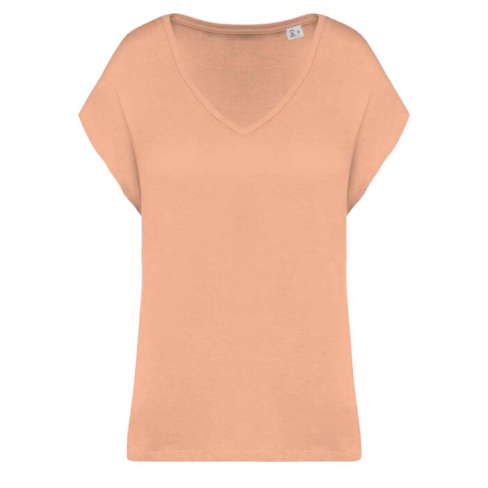 Native Spirit Ladies Oversized V Neck T-Shirt Thumbnail