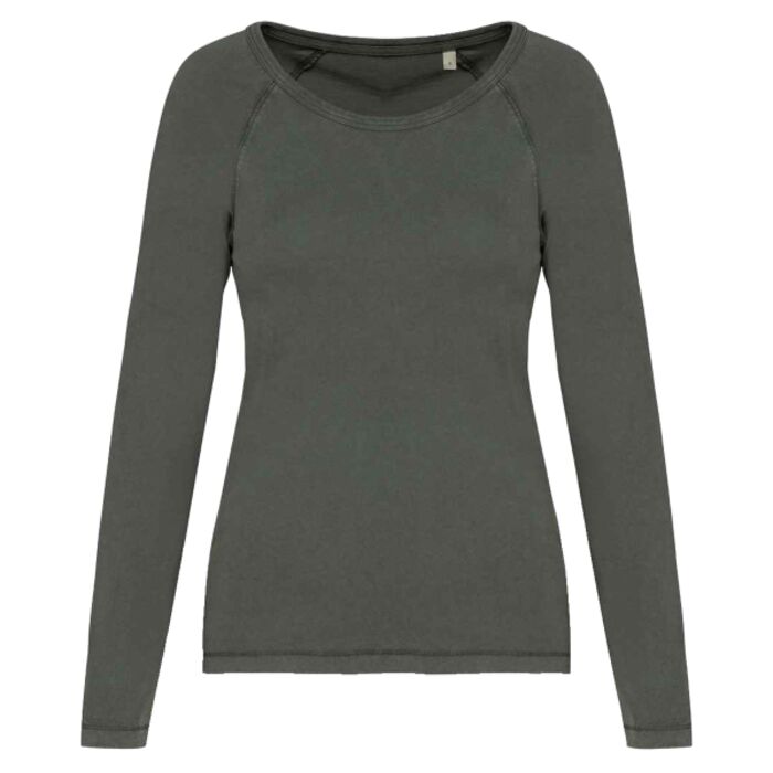 Native Spirit Native Spirit Ladies Raglan Long Sleeve Washed T-Shirt NS339 Native Spirit Ladies Raglan Long Sleeve Washed T-Shirt Thumbnail