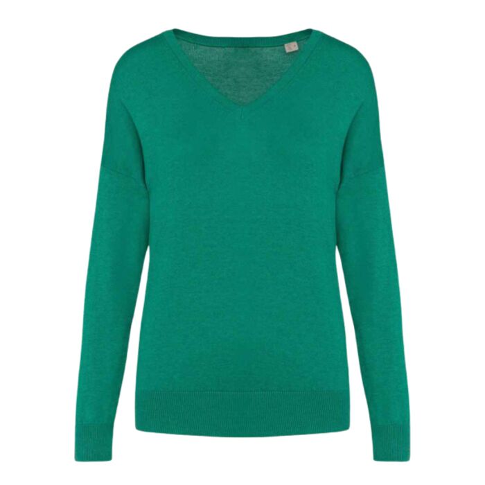 Native Spirit Native Spirit Ladies TENCELâ„¢ V Neck Sweater NS921 Native Spirit Ladies TENCELâ„¢ V Neck Sweater Thumbnail