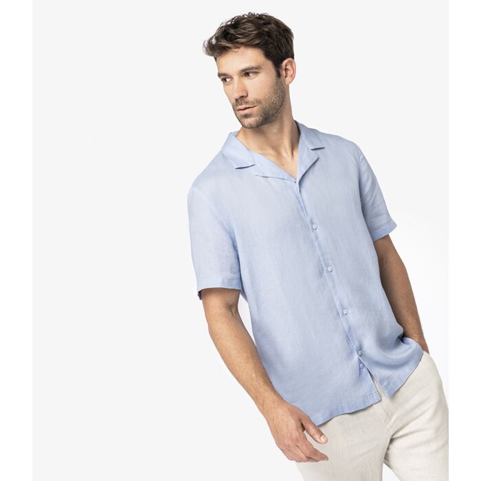 Native Spirit Short Sleeve Linen Shirt Thumbnail