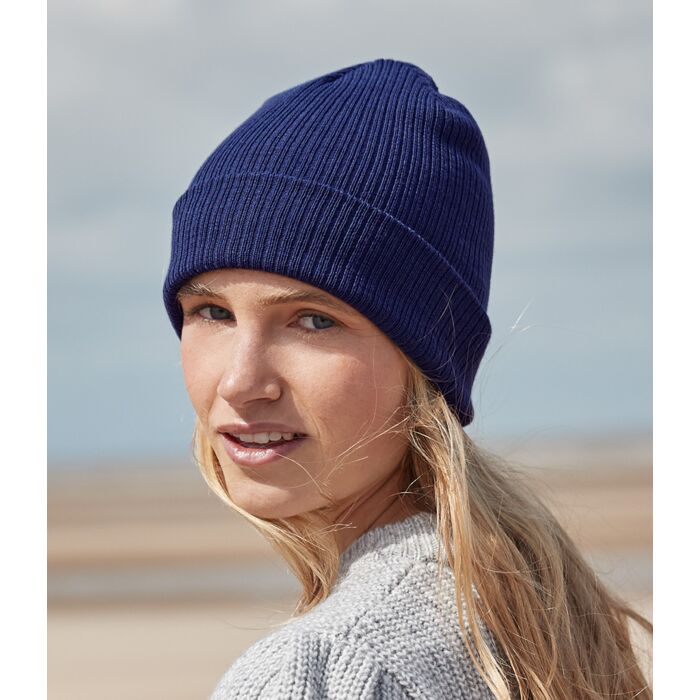 Beechfield Organic Cotton Fine Knit Beanie Thumbnail