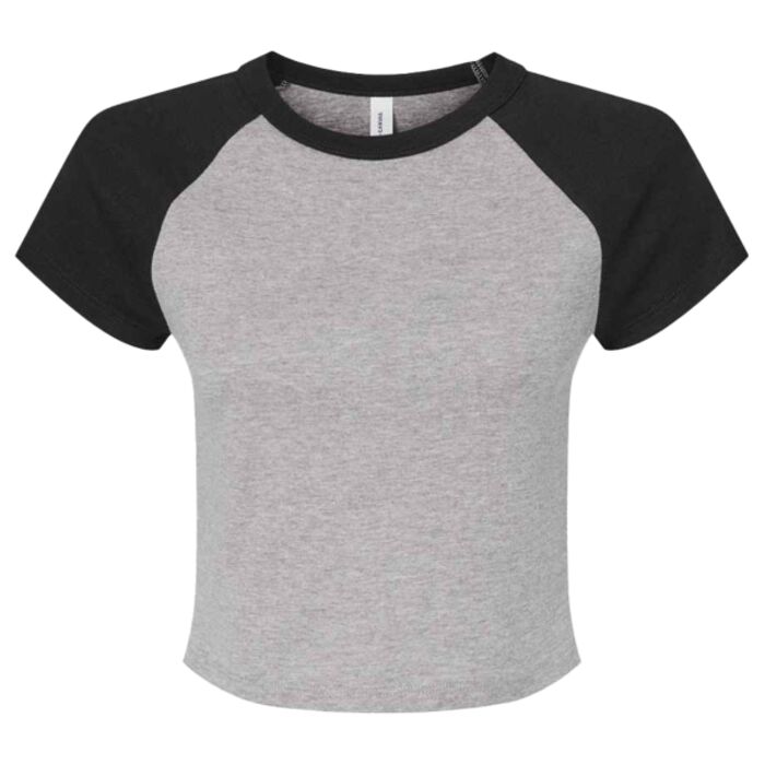 Bella + Canvas Bella Ladies Micro Rib Raglan Baby T-Shirt BL1201 Bella Ladies Micro Rib Raglan Baby T-Shirt Thumbnail