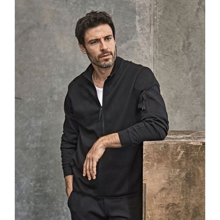 Tee Jays Athletic Full Zip Sweat Cardigan Thumbnail