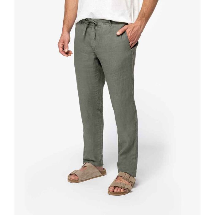 Spasso Faded Linen Trousers Thumbnail