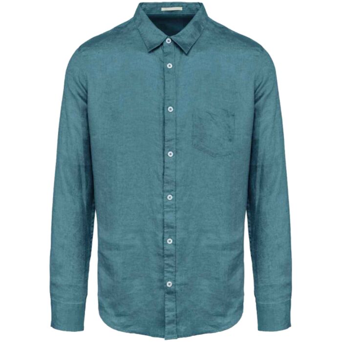 Spasso Long Sleeve Linen Shirt Thumbnail