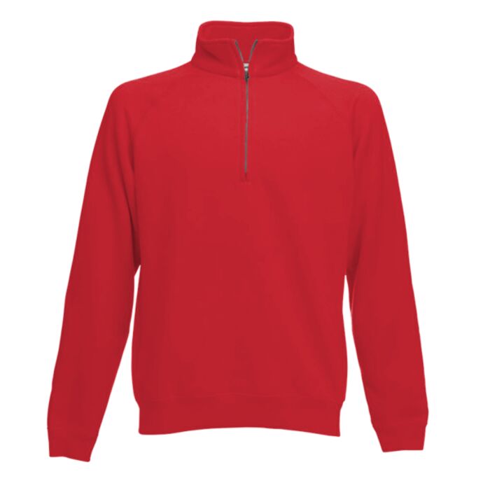 Fruit of the Loom Premium Zip Neck Sweatshirt Thumbnail