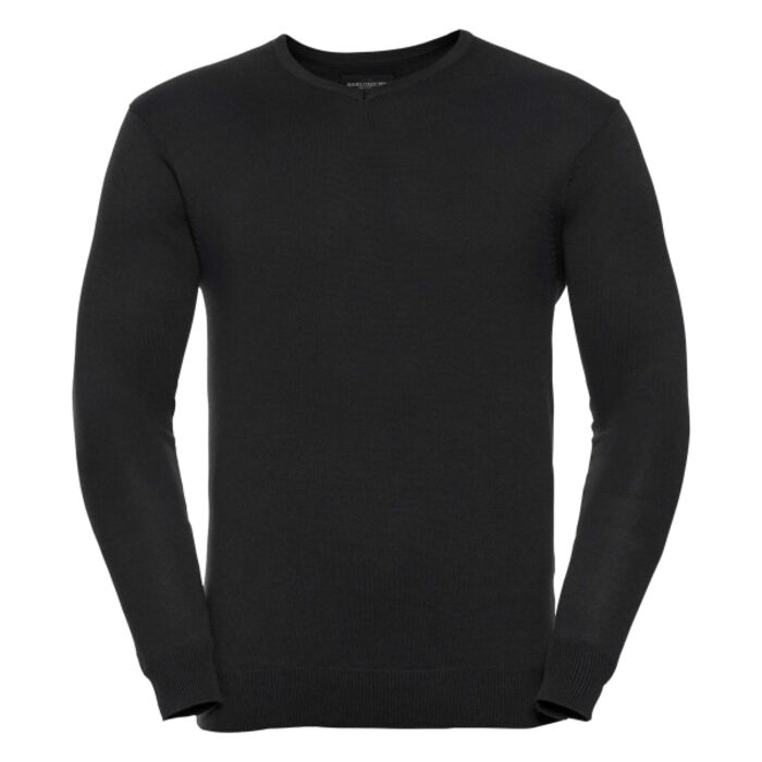 Russell Collection Cotton Acrylic V Neck Sweater Thumbnail