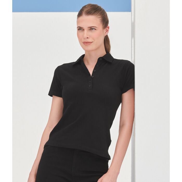 SF Clothing Ladies Stretch Piqué Polo Shirt Thumbnail