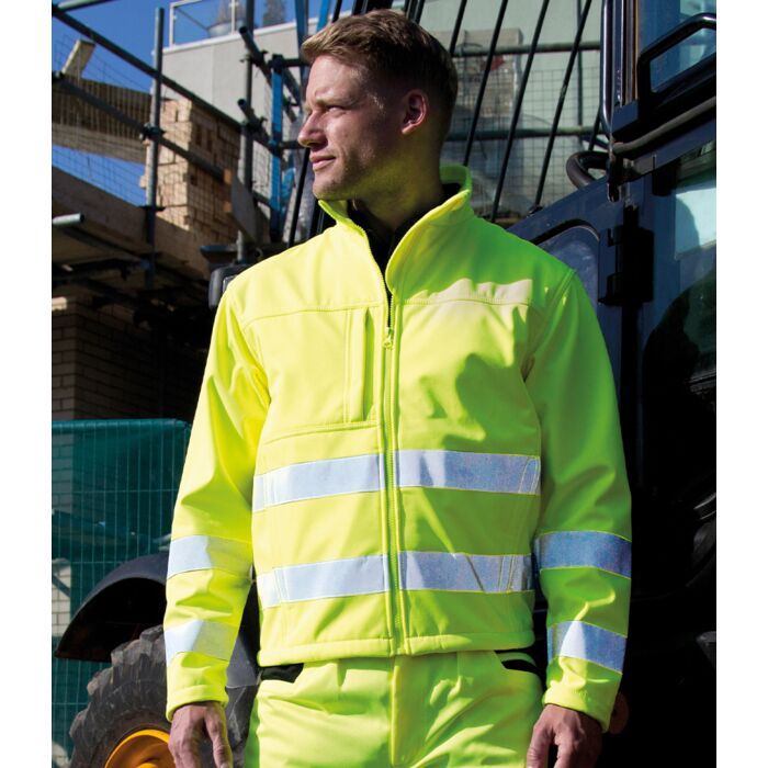 Result Safe-Guard Hi-Vis Soft Shell Jacket Thumbnail