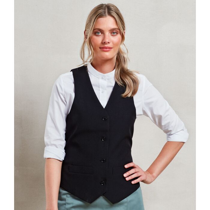 Premier Ladies Lined Waistcoat Thumbnail