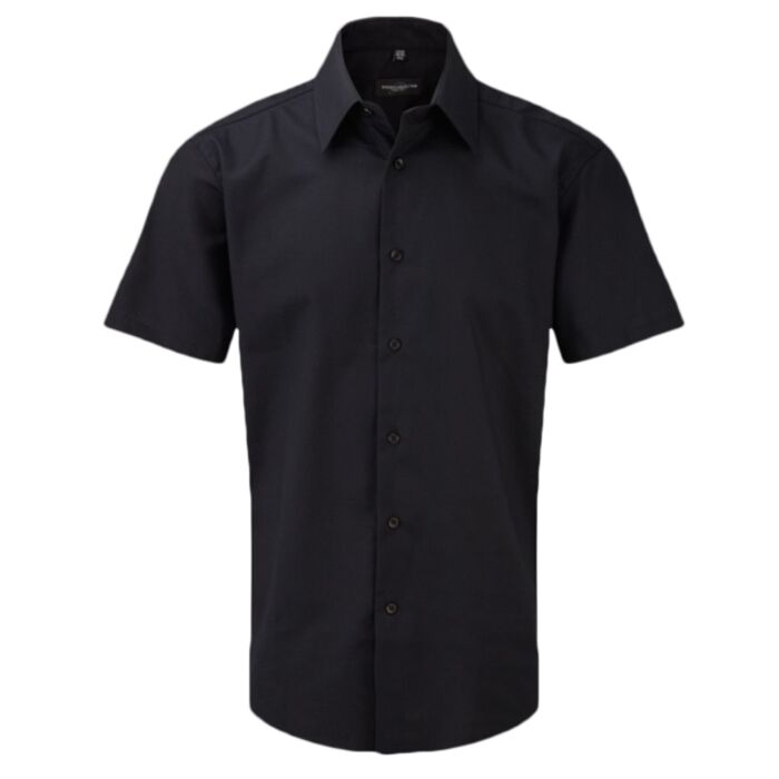 Russell Collection Short Sleeve Tailored Oxford Shirt Thumbnail