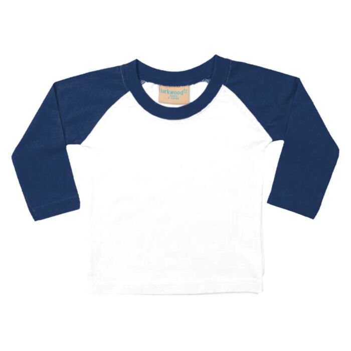 Larkwood Larkwood Baby/Toddler Long Sleeve Baseball T-Shirt LW25T Larkwood Baby/Toddler Long Sleeve Baseball T-Shirt Thumbnail