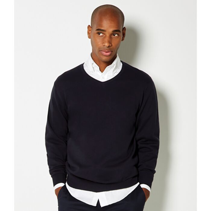 Kustom Kit Arundel Cotton Acrylic V Neck Sweater Thumbnail