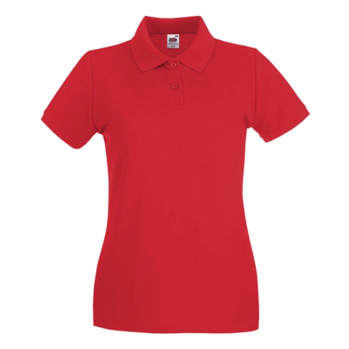 Fruit of the Loom Fruit of the Loom Lady-Fit Premium Cotton Piqué Polo Shirt SS89 Fruit of the Loom Lady-Fit Premium Cotton Piqué Polo Shirt Thumbnail