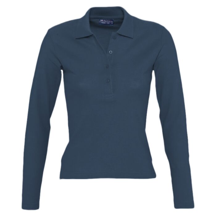 SOL'S SOL'S Ladies Podium Long Sleeve Cotton Piqué Polo Shirt 11317 SOL'S Ladies Podium Long Sleeve Cotton Piqué Polo Shirt Thumbnail