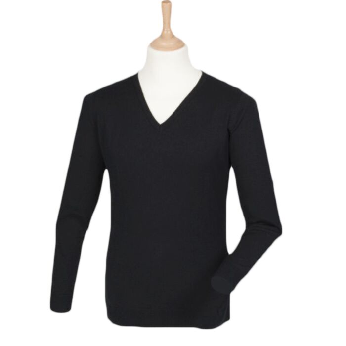 Henbury Henbury Acrylic V Neck Sweater H760 Henbury Acrylic V Neck Sweater Thumbnail