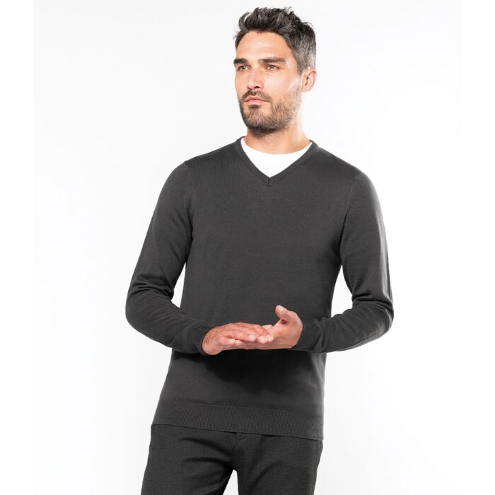 Kariban Cotton Acrylic V Neck Sweater Thumbnail