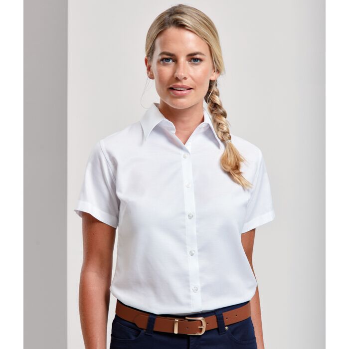 Premier Ladies Signature Short Sleeve Oxford Shirt Thumbnail