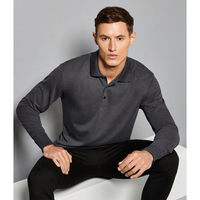 Kustom Kit Long Sleeve Poly/Cotton Piqué Polo Shirt Thumbnail
