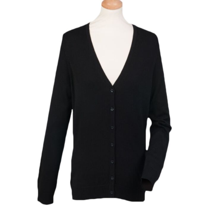 Henbury Henbury Ladies Lightweight V Neck Cardigan H726 Henbury Ladies Lightweight V Neck Cardigan Thumbnail
