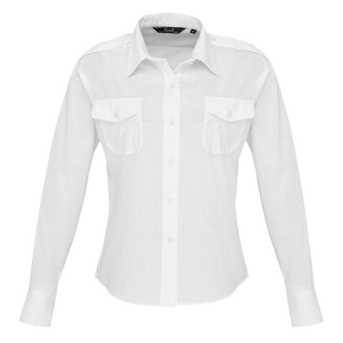 Premier Premier Ladies Long Sleeve Pilot Shirt PR310 Premier Ladies Long Sleeve Pilot Shirt Thumbnail