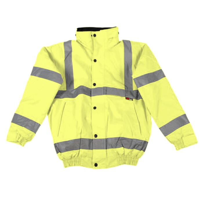 Warrior Hi-Vis Fleece Lined Bomber Jacket Thumbnail