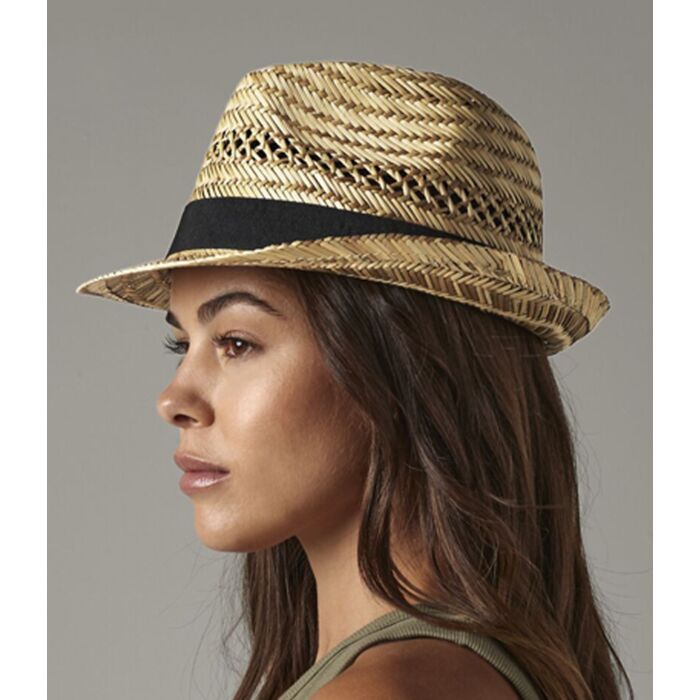 Beechfield Straw Summer Trilby Thumbnail