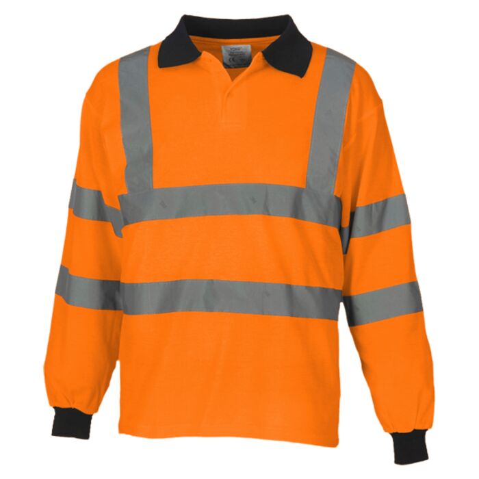 Yoko Yoko Hi-Vis Long Sleeve Polo Shirt YK016 Yoko Hi-Vis Long Sleeve Polo Shirt Thumbnail