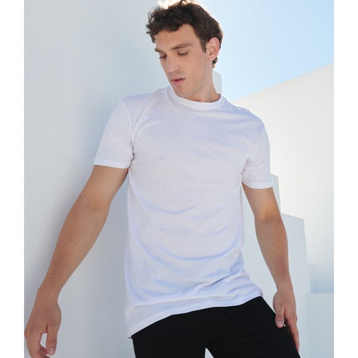 SF Clothing Longline Dipped Hem T-Shirt Thumbnail