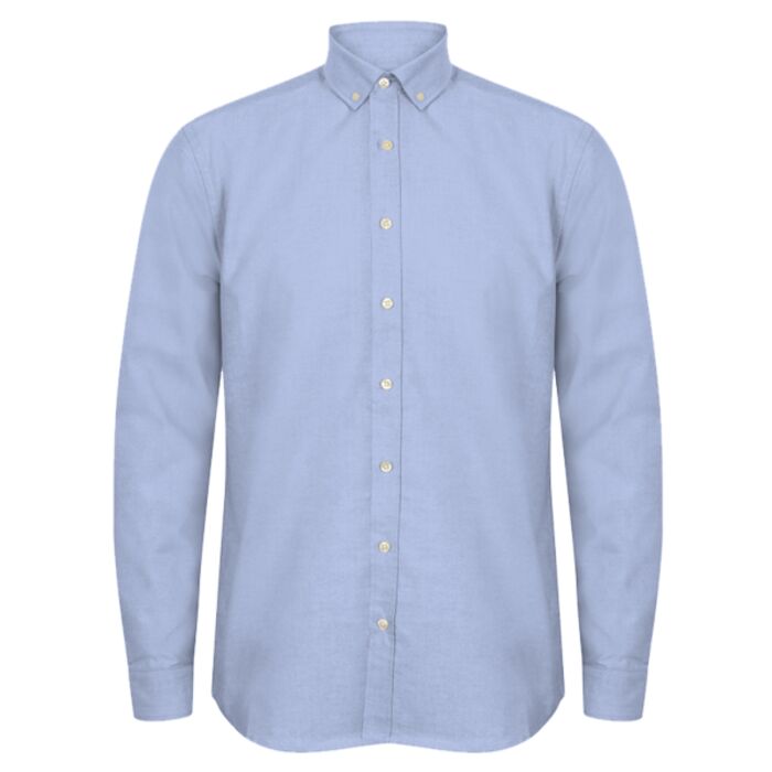 Henbury Modern Long Sleeve Regular Fit Oxford Shirt Thumbnail