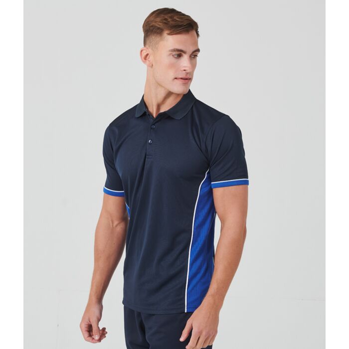 Finden + Hales Contrast Panel Polo Shirt Thumbnail