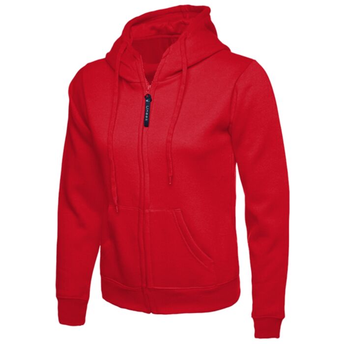Ladies Classic Full Zip Hooded Sweatshirt Thumbnail