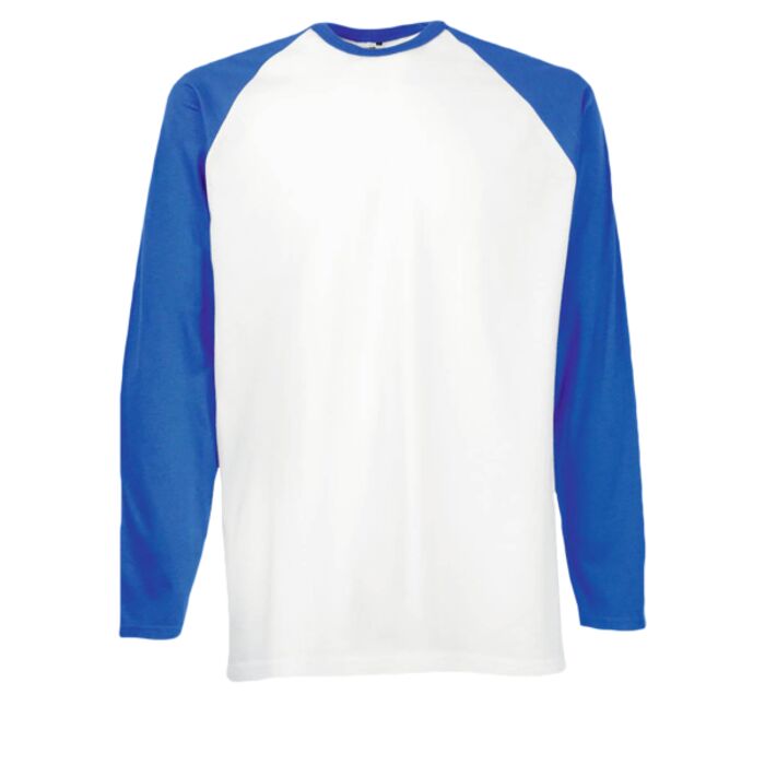 Fruit of the Loom Fruit of the Loom Contrast Long Sleeve Baseball T-Shirt SS32 Fruit of the Loom Contrast Long Sleeve Baseball T-Shirt Thumbnail
