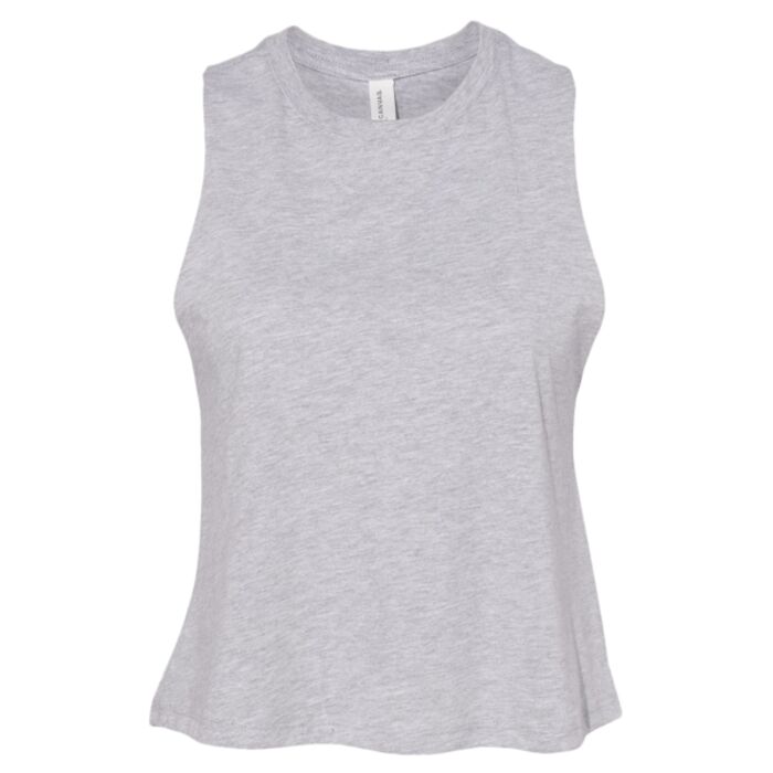 Bella Ladies Racer Back Cropped Tank Top Thumbnail