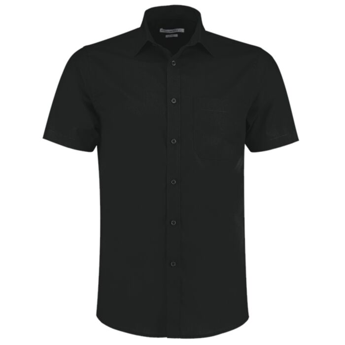 Kustom Kit Short Sleeve Tailored Poplin Shirt Thumbnail