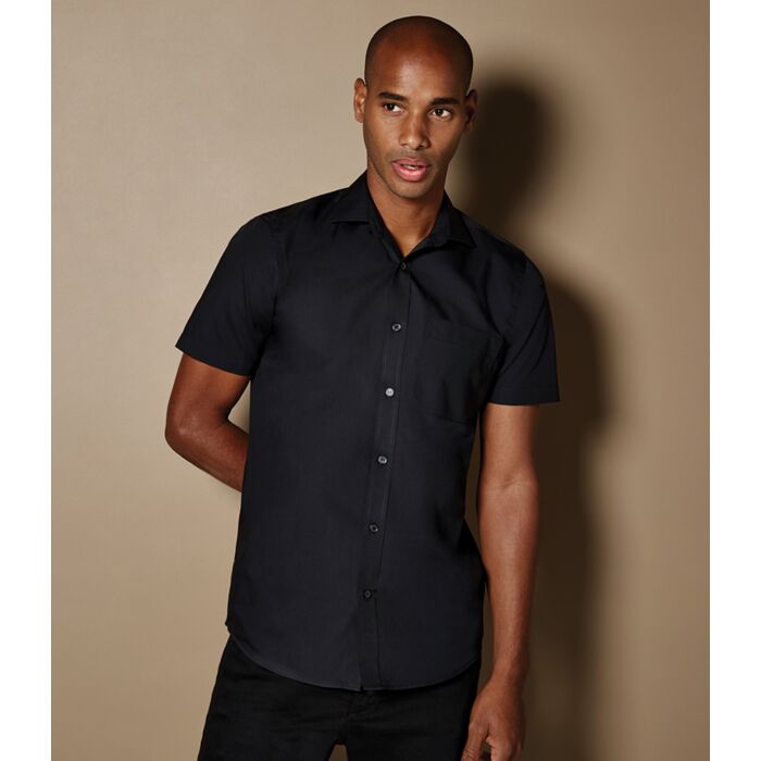 Kustom Kit Short Sleeve Tailored Poplin Shirt Thumbnail