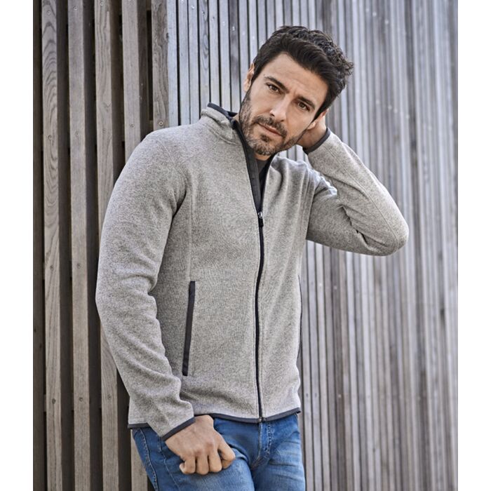 Tee Jays Knitted Outdoor Fleece Jacket Thumbnail