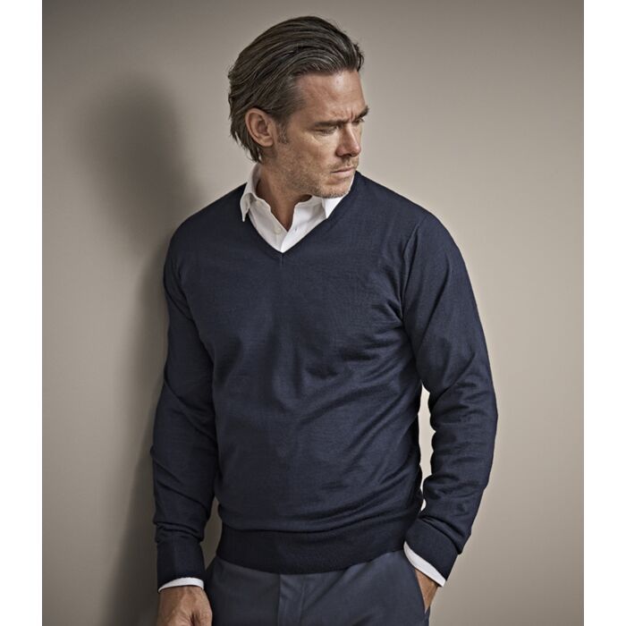 Tee Jays Merino Blend V Neck Sweater Thumbnail