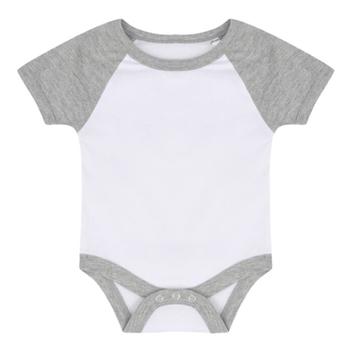 Larkwood Essential Short Sleeve Baby Baseball Bodysuit Thumbnail