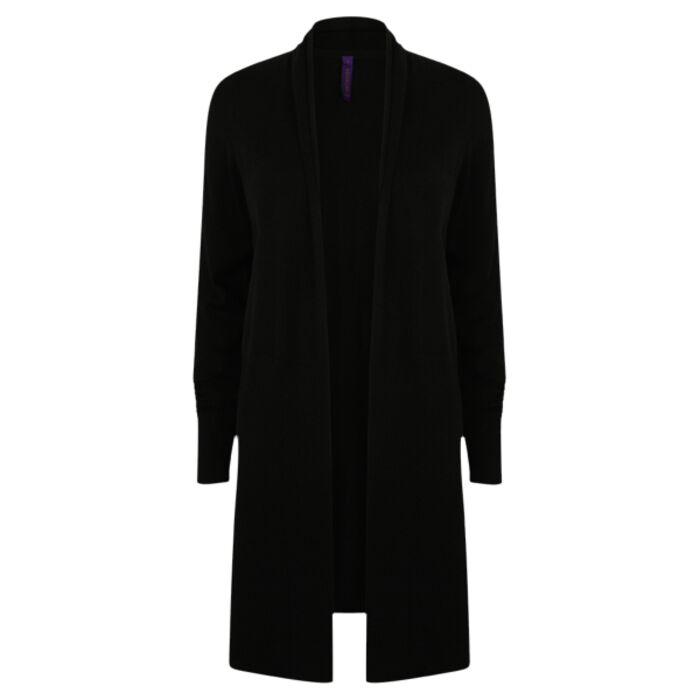 Henbury Ladies Longline Open Cardigan Thumbnail