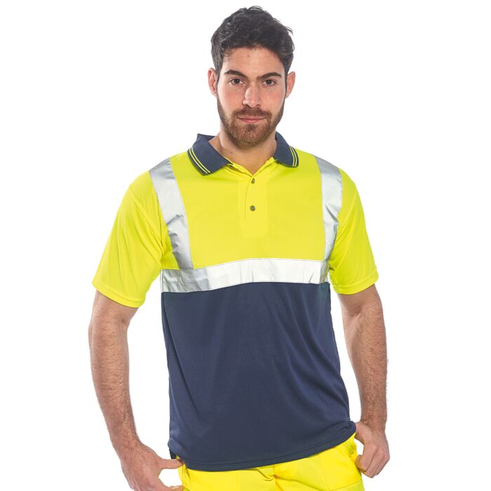 Portwest Hi-Vis Two Tone Polo Shirt Thumbnail