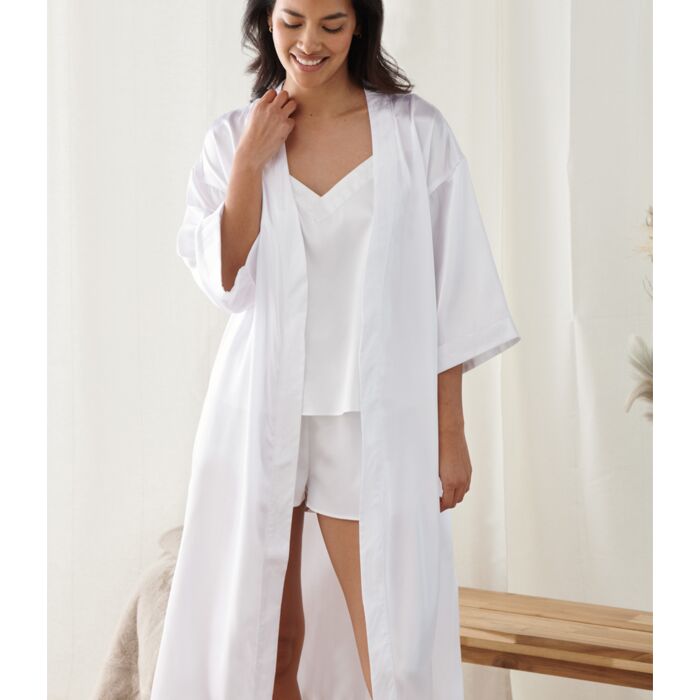 Towel City Ladies Satin Robe Thumbnail