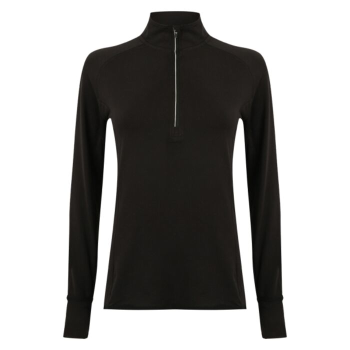 Tombo Tombo Ladies Long Sleeve Zip Neck Performance Top TL563 Tombo Ladies Long Sleeve Zip Neck Performance Top Thumbnail